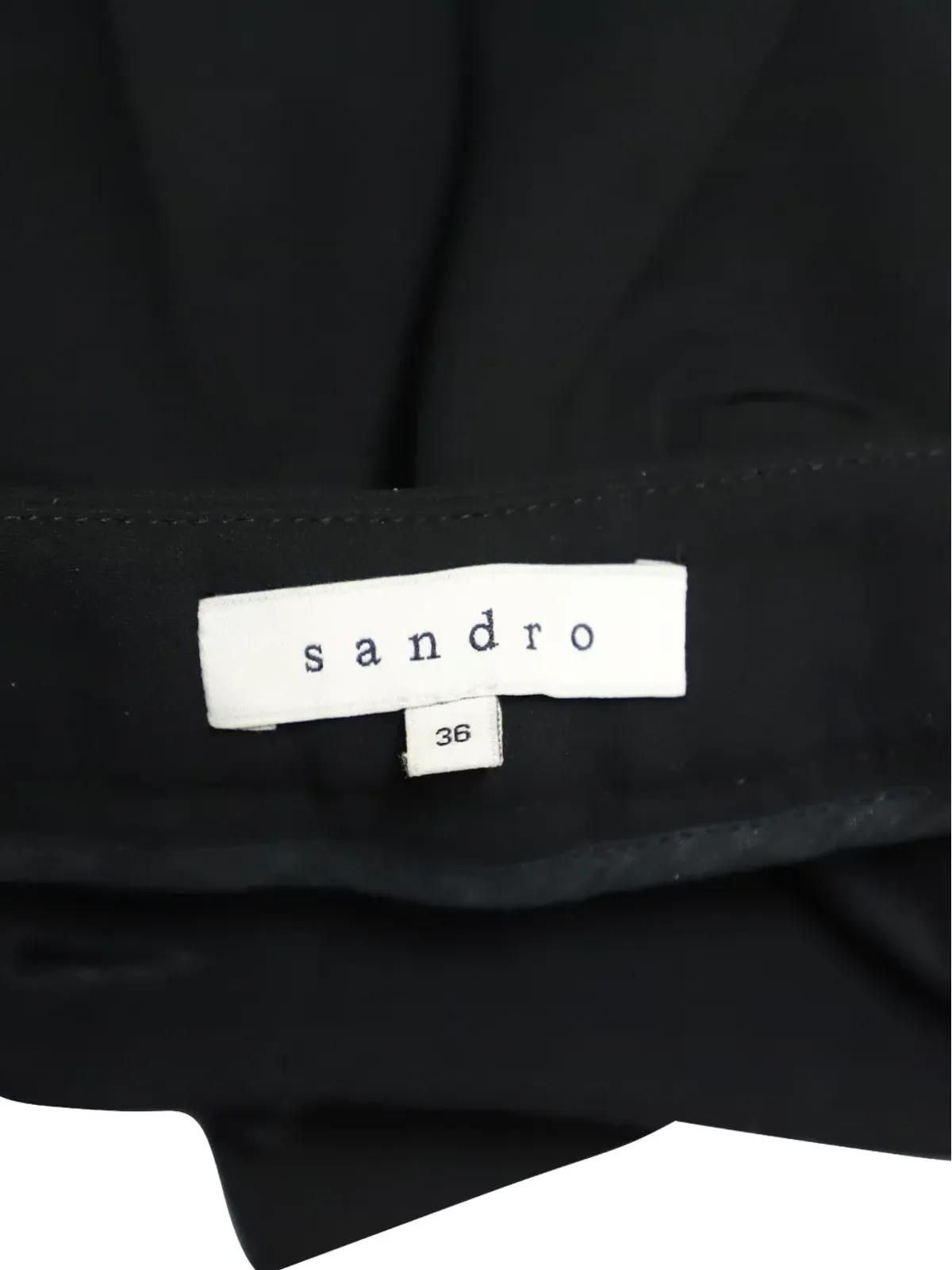 SANDRO ストレート4ポケットパンツ（ブラック） - 画像3
