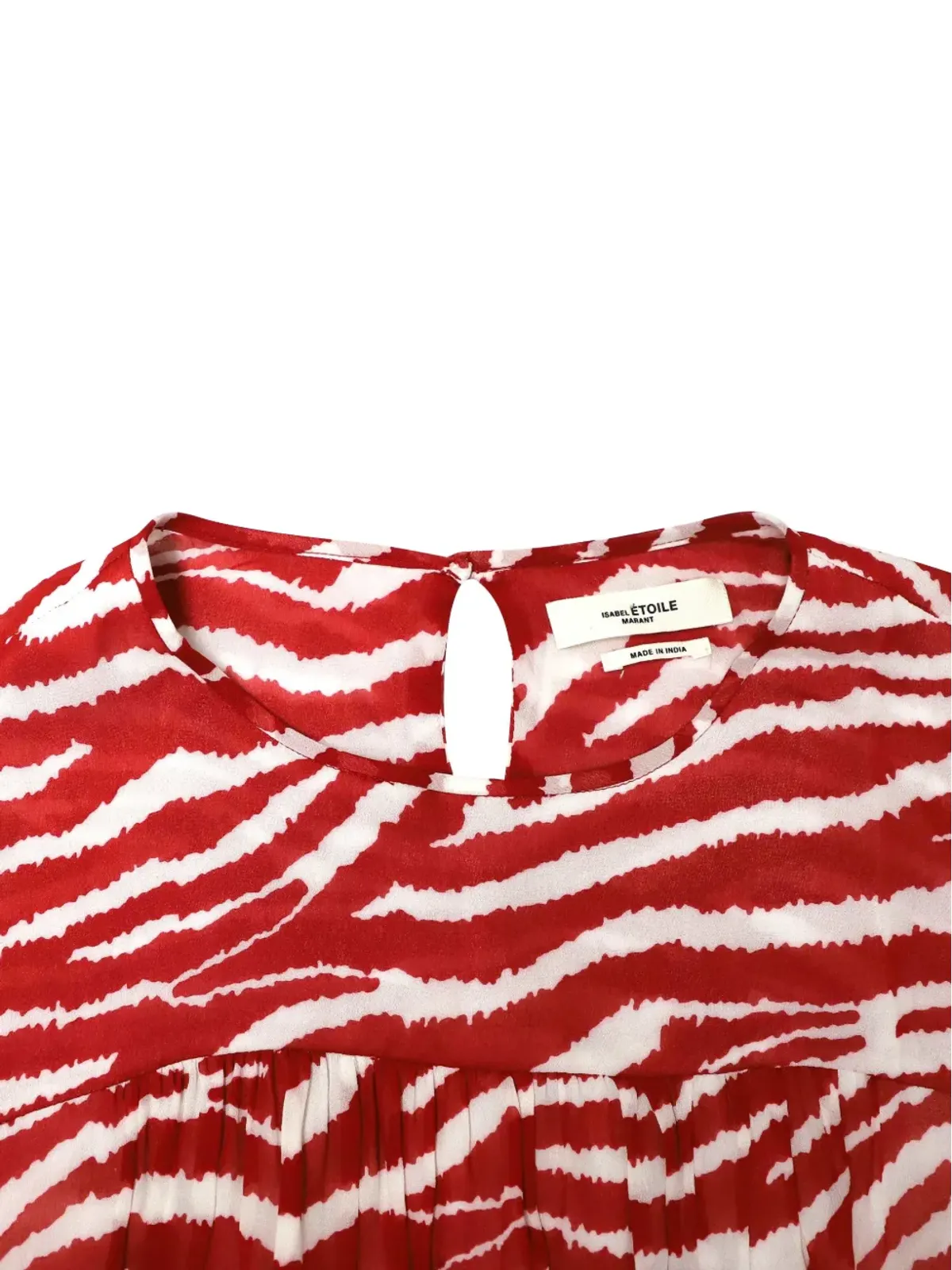 Isabel Marant Vintage ジャバ・ゼブラ柄ミニドレス - 画像4