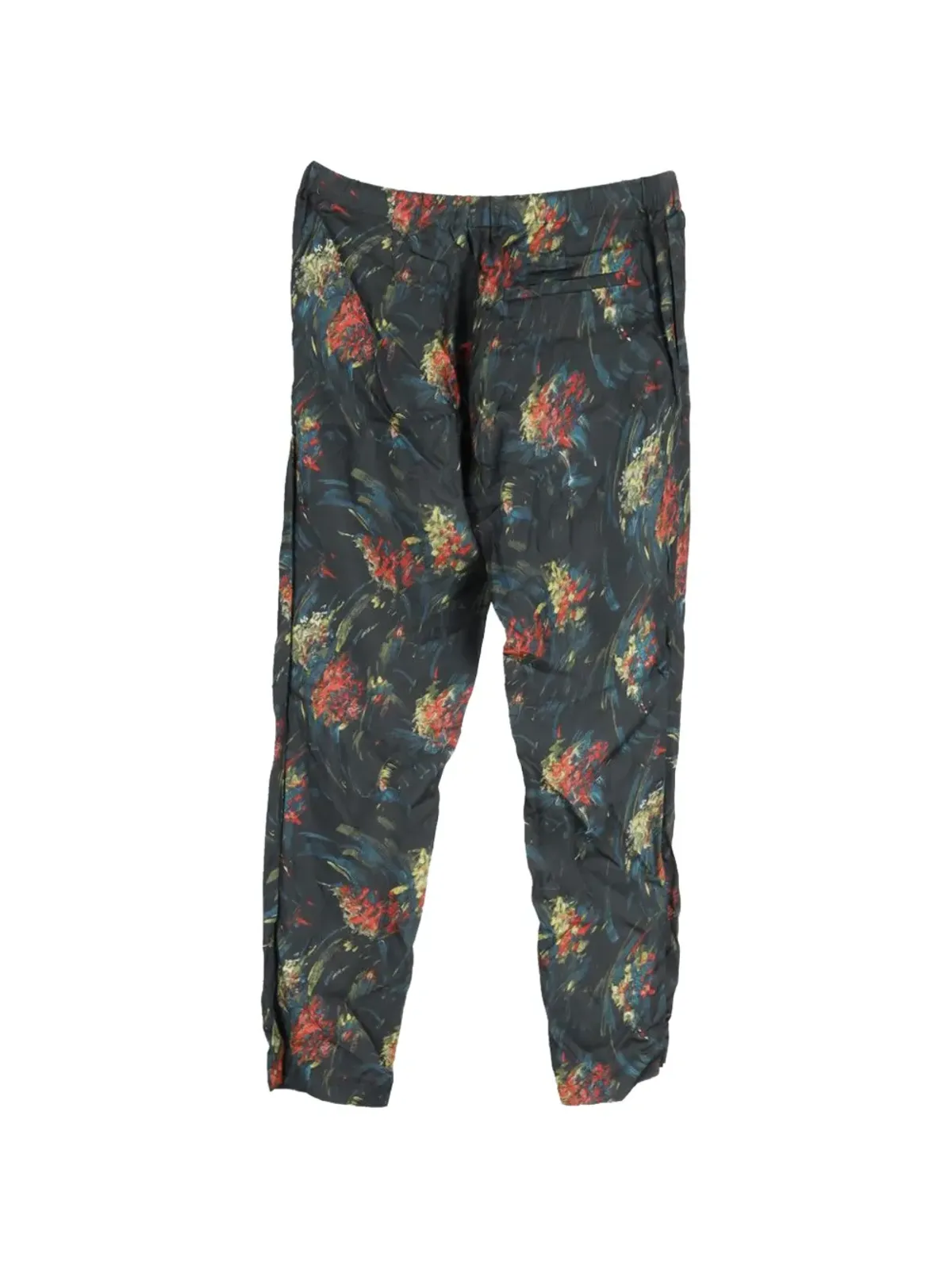 Dries Van Noten Pre-Owned 花柄プリント ドローストリングパンツ - 画像2