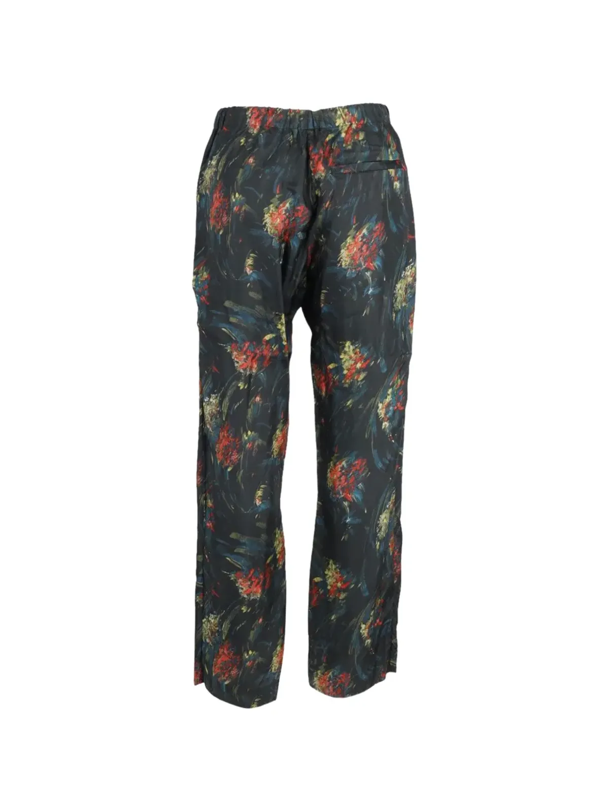 Dries Van Noten Pre-Owned 花柄プリント ドローストリングパンツ - 画像3