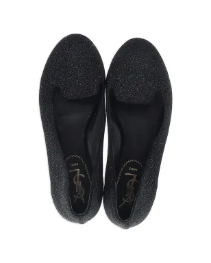 Saint Laurent Pre-Owned グリッター入りフラットシューズ - サムネイル4