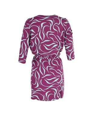 Diane Von Furstenberg Vintage Danil カウルネック・ベルト付きドレス - サムネイル2