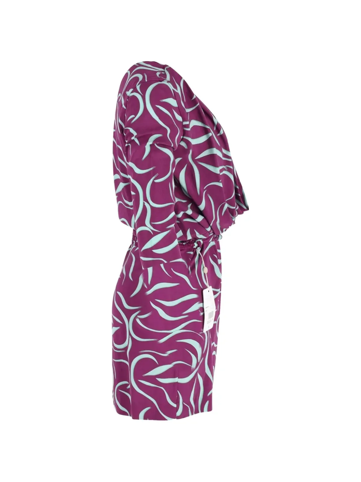 Diane Von Furstenberg Vintage Danil カウルネック・ベルト付きドレス - 画像3