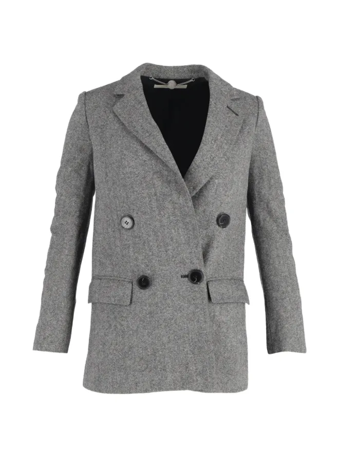 Stella McCartney Pre-Owned Stella McCartney Pre-Owned ダブルブレスト ウール ブレザー グレーの商品画像