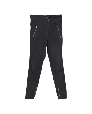 Isabel Marant Vintage ジッパー付きコットンパンツ - ブラック - サムネイル1