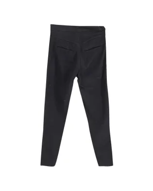 Isabel Marant Vintage ジッパー付きコットンパンツ - ブラック - サムネイル2