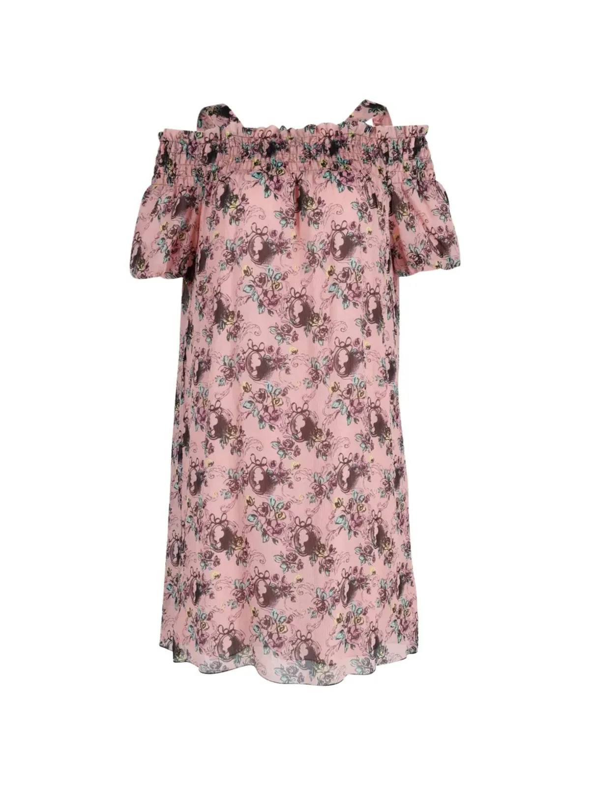 Boutique Moschino オフショルダー花柄ドレス - 画像2