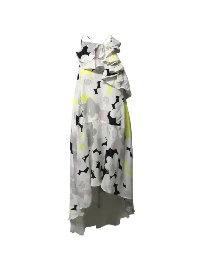 Diane Von Furstenberg Vintage Diane Von Furstenberg Vintage フリル付きホルターミディドレスの商品画像