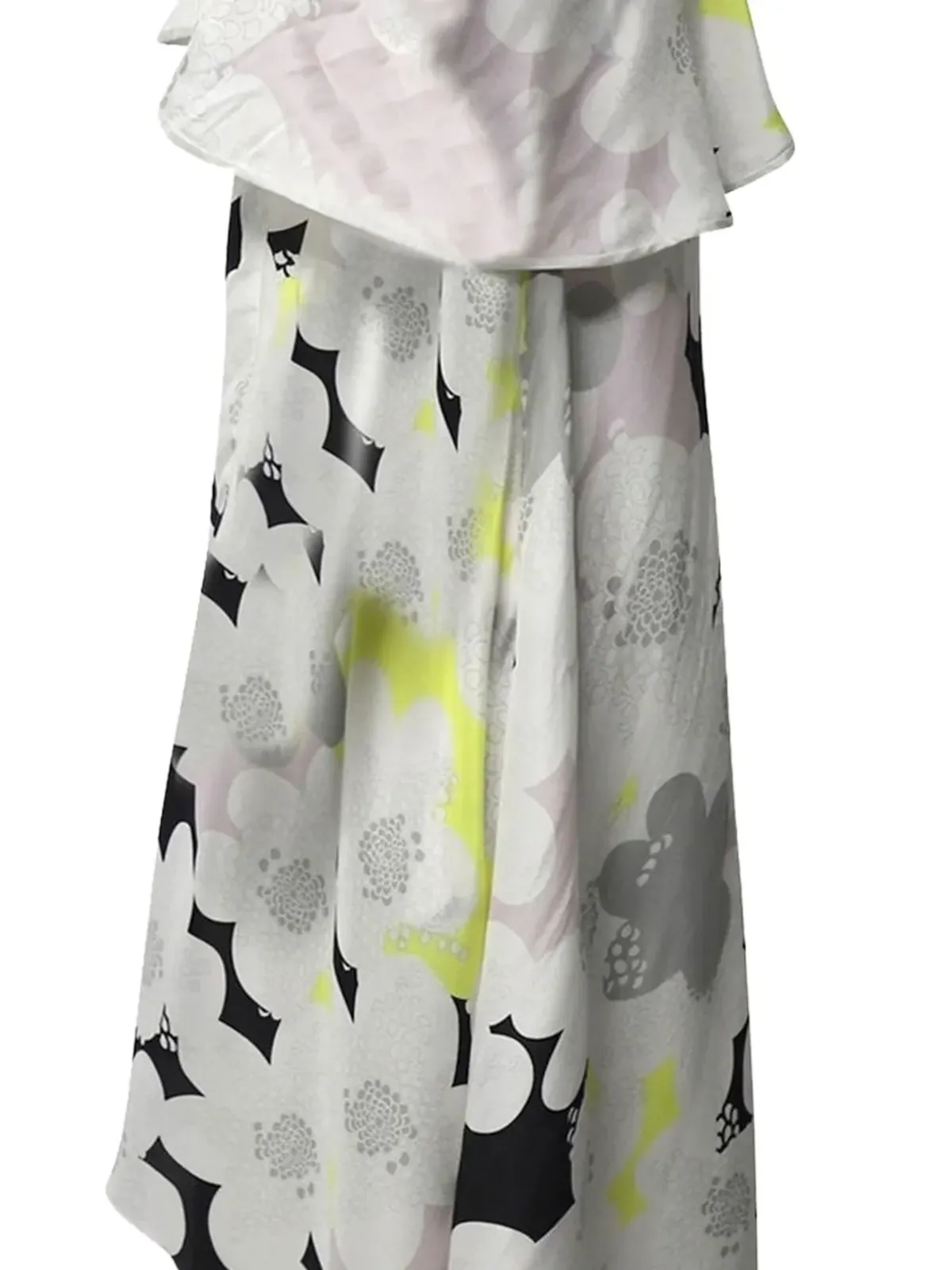 Diane Von Furstenberg Vintage フリル付きホルターミディドレス - 画像2