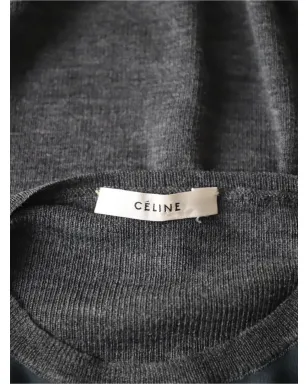Celine Pre-Owned シアーパネル長袖トップス - グレー - サムネイル4