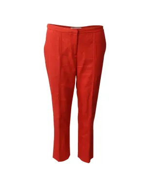 Diane Von Furstenberg Vintage pressed-crease pocket trousers - Orange - サムネイル1