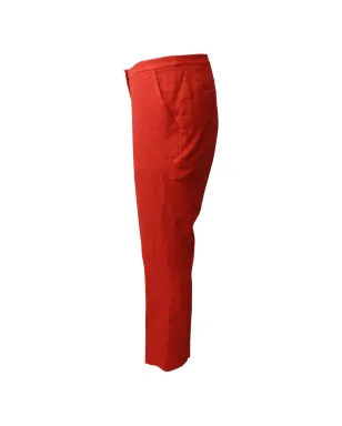 Diane Von Furstenberg Vintage pressed-crease pocket trousers - Orange - サムネイル3