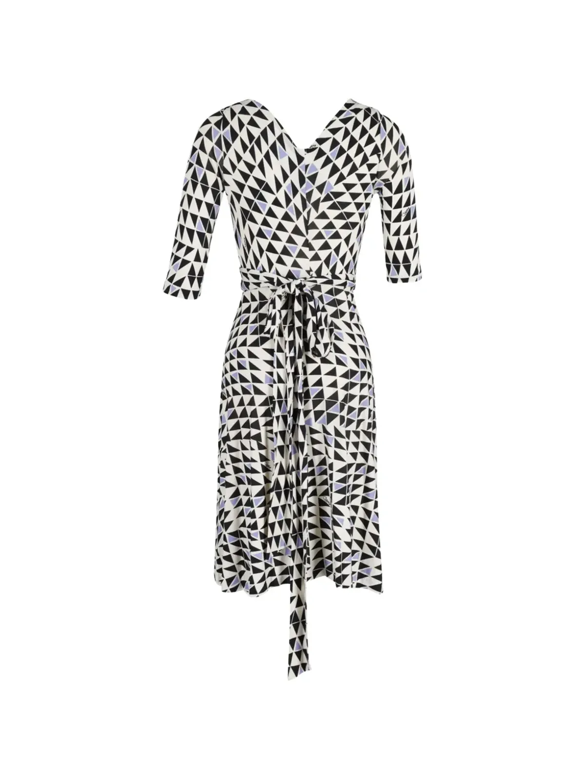 Diane Von Furstenberg Vintage Penna geometric-print wrap dress - White - 画像2