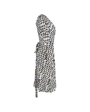 Diane Von Furstenberg Vintage Penna geometric-print wrap dress - White - サムネイル3