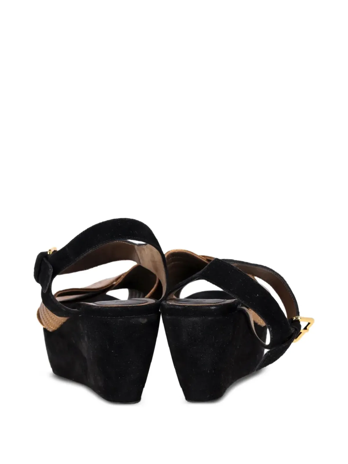 Marni Pre-Owned クロスストラップ・プラットフォームサンダル - ゴールド - 画像3