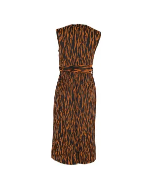 Diane Von Furstenberg Vintage ノースリーブ・ラップ・ミディドレス - サムネイル2