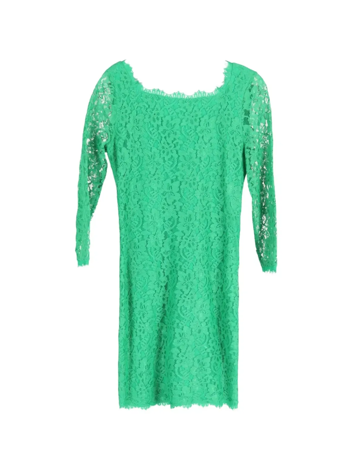 Diane Von Furstenberg Vintage ザリタ ロングスリーブ レース ドレス - 画像1