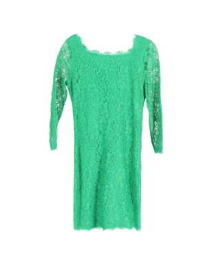 Diane Von Furstenberg Vintage ザリタ ロングスリーブ レース ドレス - サムネイル1
