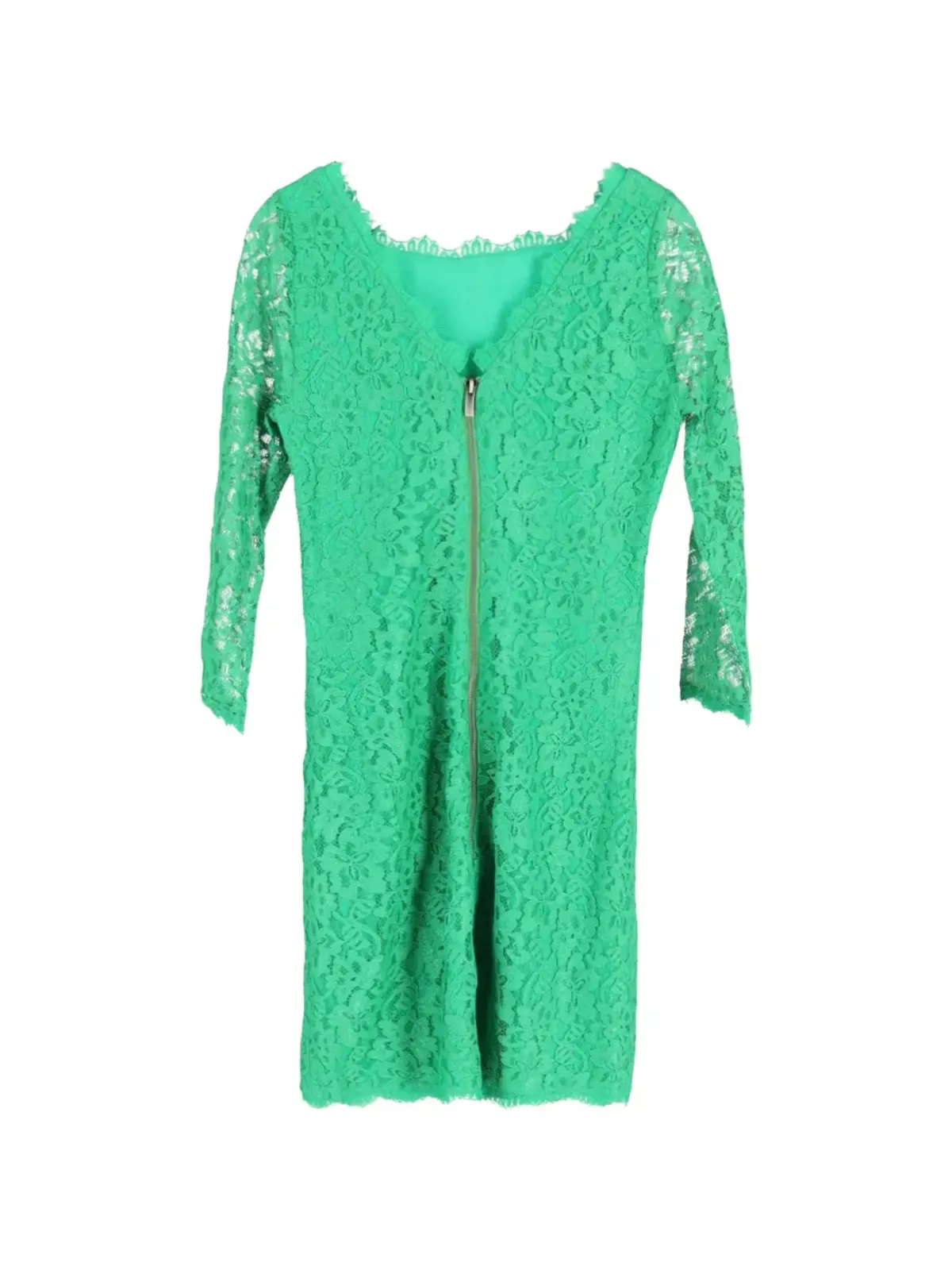 Diane Von Furstenberg Vintage ザリタ ロングスリーブ レース ドレス - 画像2