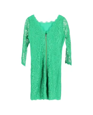 Diane Von Furstenberg Vintage ザリタ ロングスリーブ レース ドレス - サムネイル2