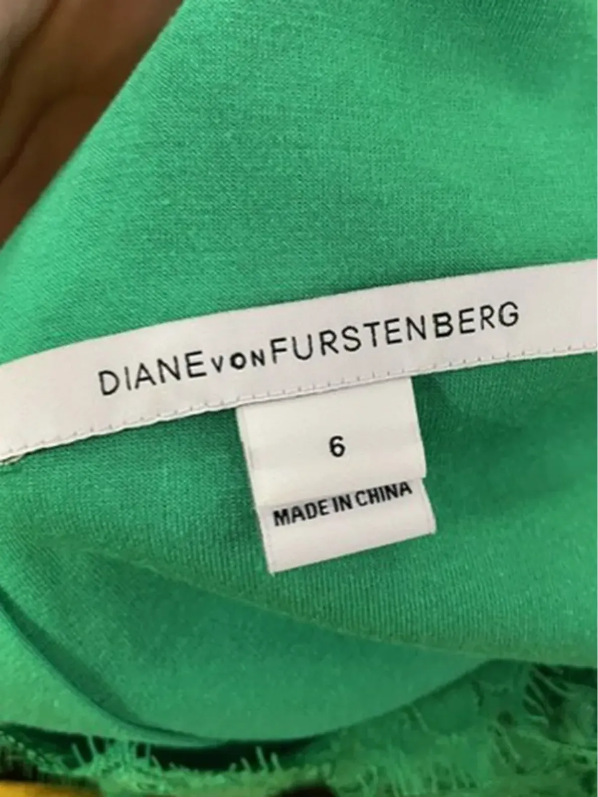 Diane Von Furstenberg Vintage ザリタ ロングスリーブ レース ドレス - 画像3