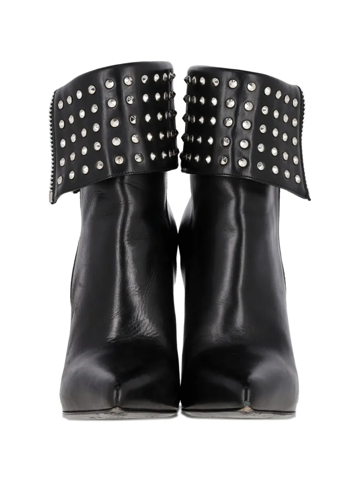 Saint Laurent Pre-Owned スタッズヒール アンクルブーツ - 画像5