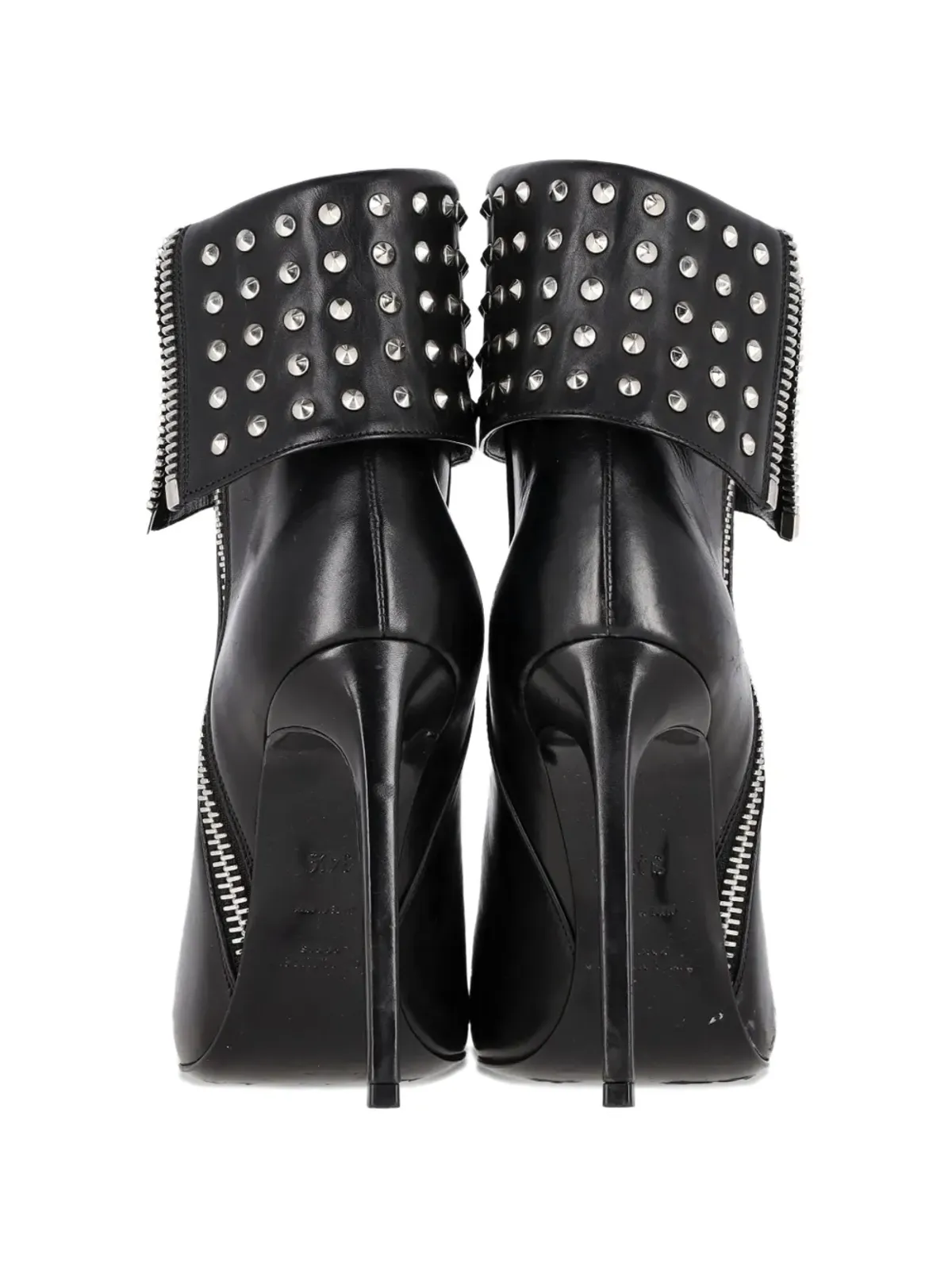 Saint Laurent Pre-Owned スタッズヒール アンクルブーツ - 画像3