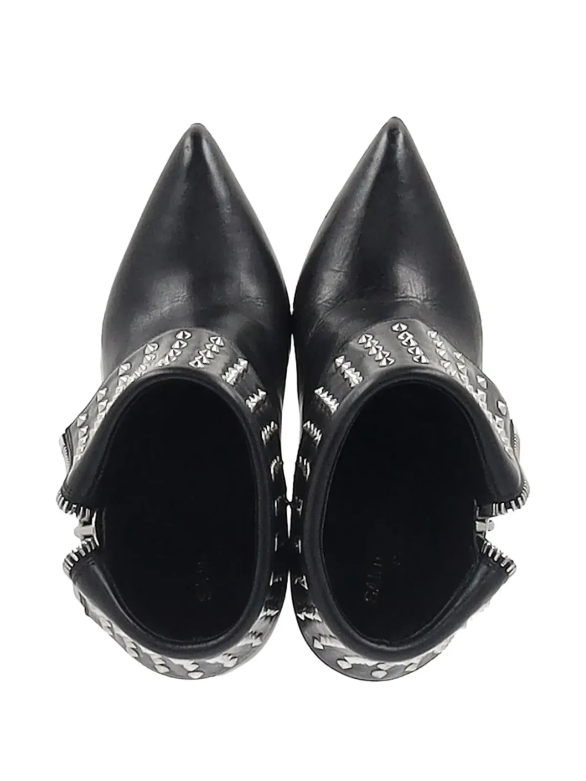 Saint Laurent Pre-Owned スタッズヒール アンクルブーツ - 画像4