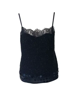 Diane Von Furstenberg Vintage レースの煌めきトップ - サムネイル1