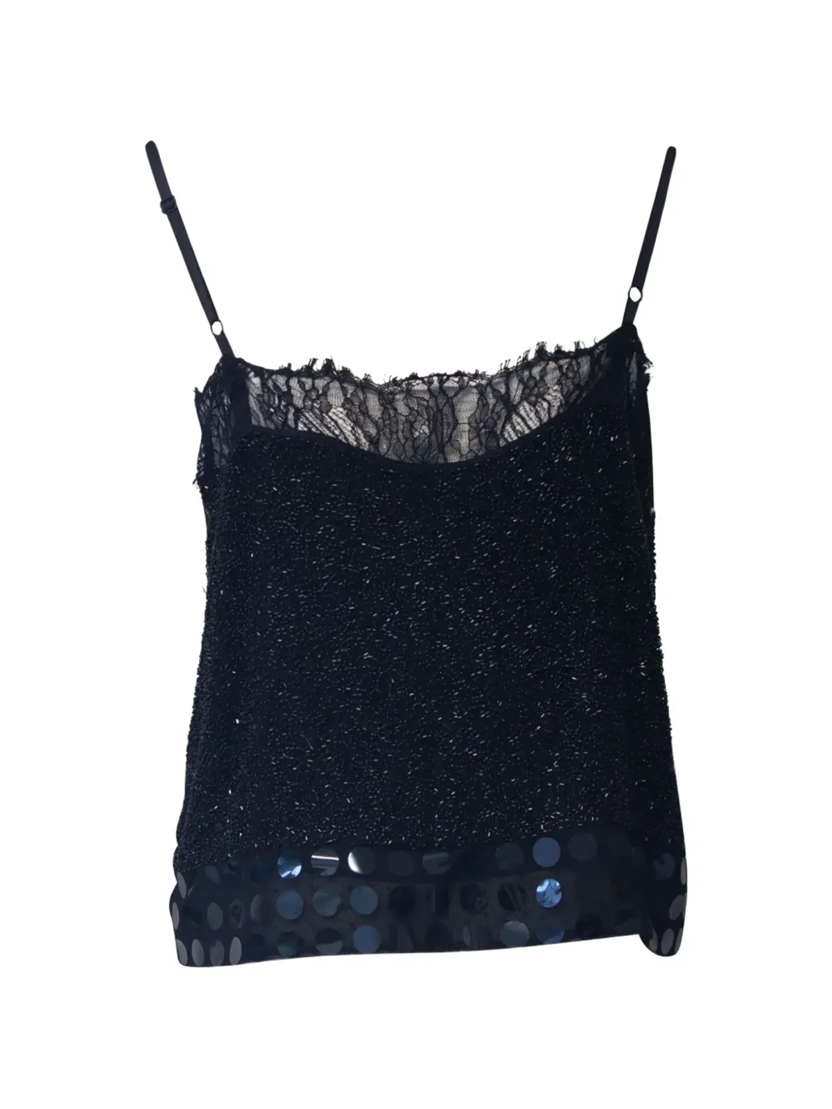 Diane Von Furstenberg Vintage レースの煌めきトップ - 画像2