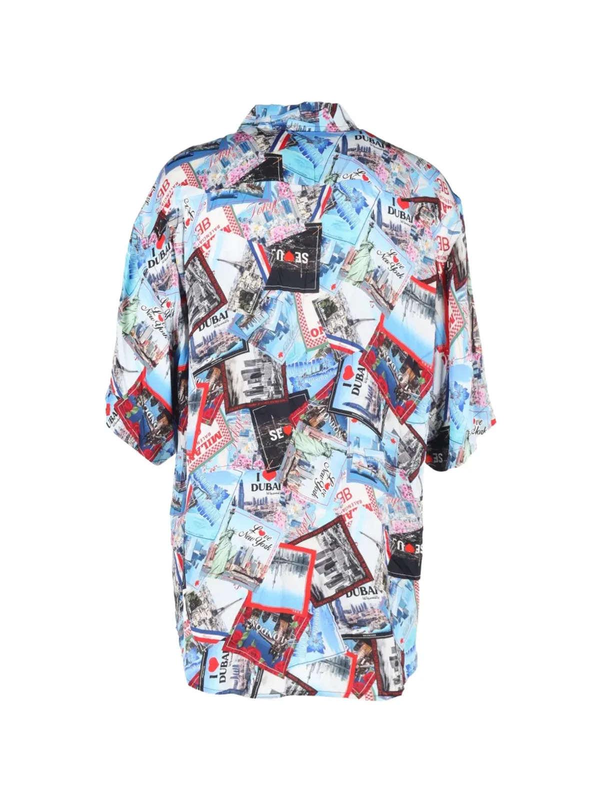 Balenciaga Pre-Owned シティーズ シルクシャツ - ブルー - 画像2