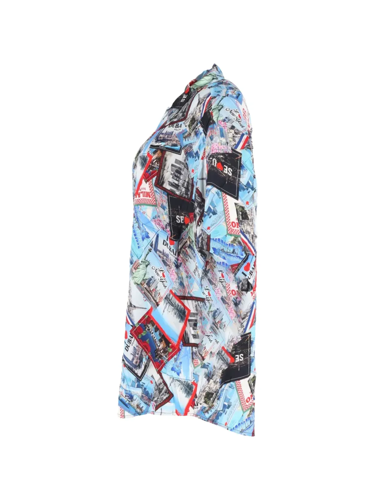 Balenciaga Pre-Owned シティーズ シルクシャツ - ブルー - 画像3