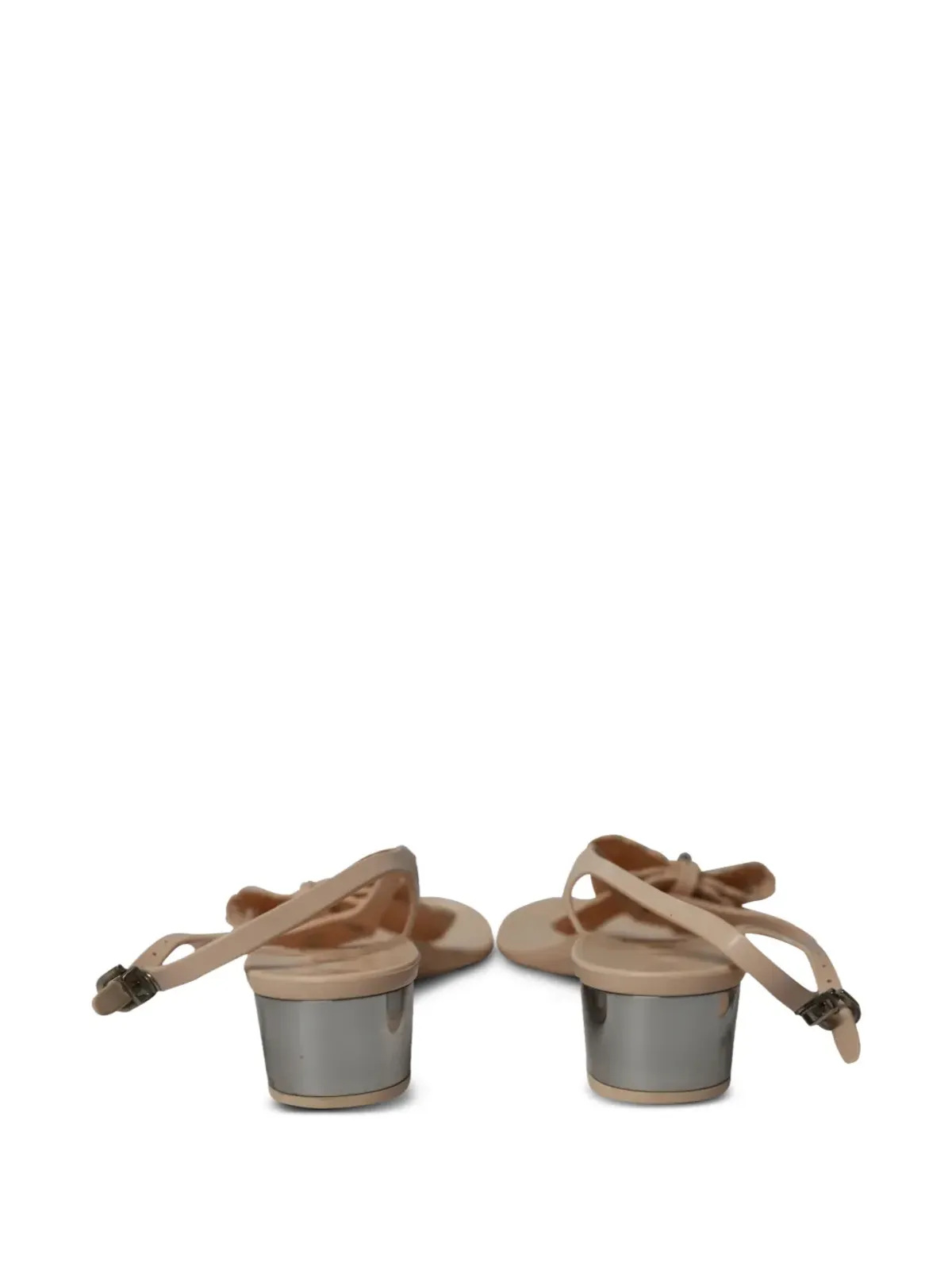Ferragamo Pre-Owned ペララ リボンディテール サンダル - 画像4