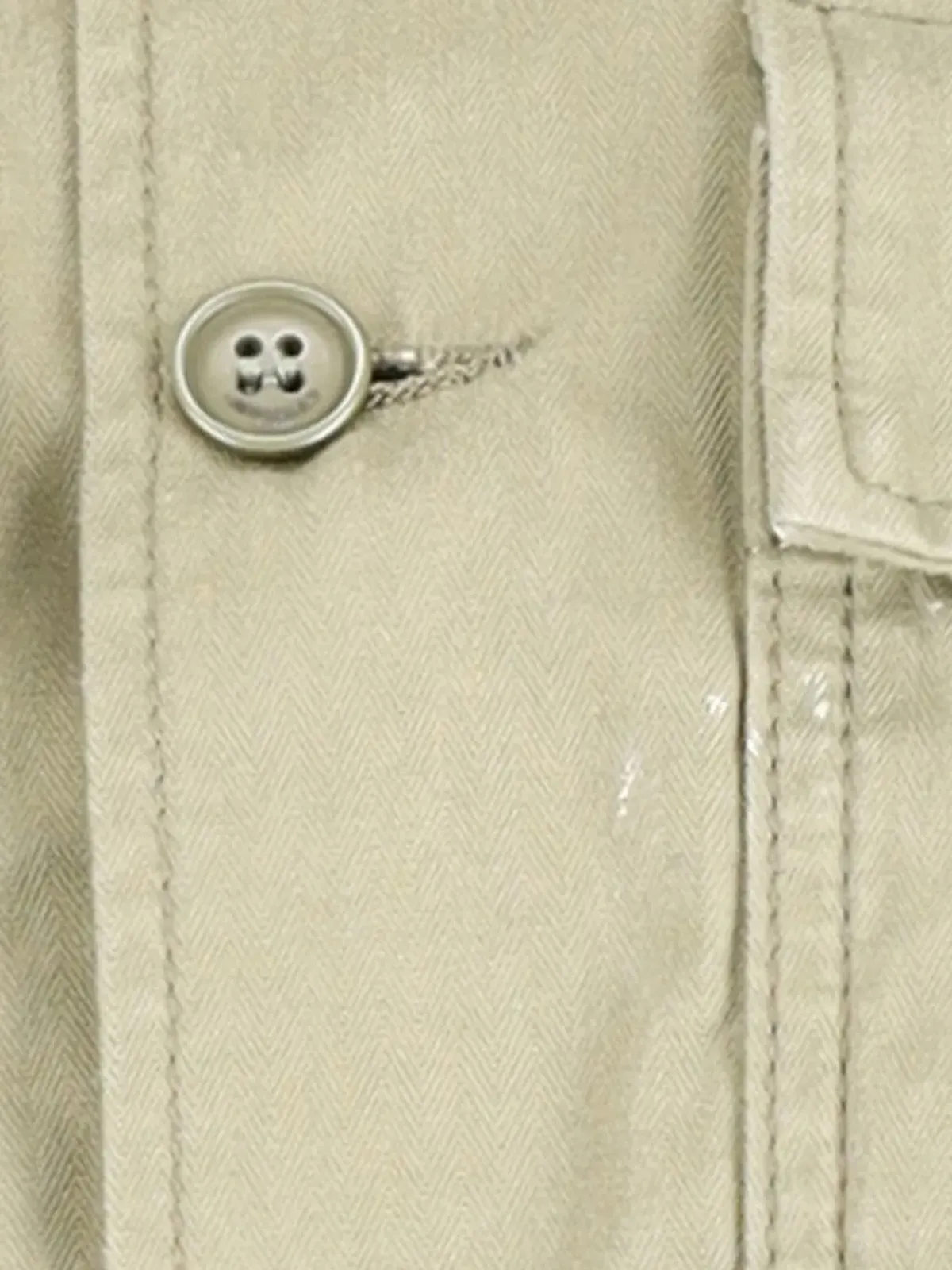 Saint Laurent Pre-Owned クリスタル装飾のカフス付きミリタリージャケット - Green - 画像4