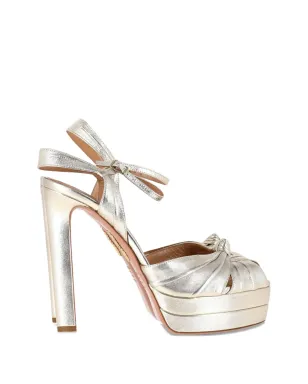 Aquazzura プラトー レザー パンプス - シルバー - サムネイル1