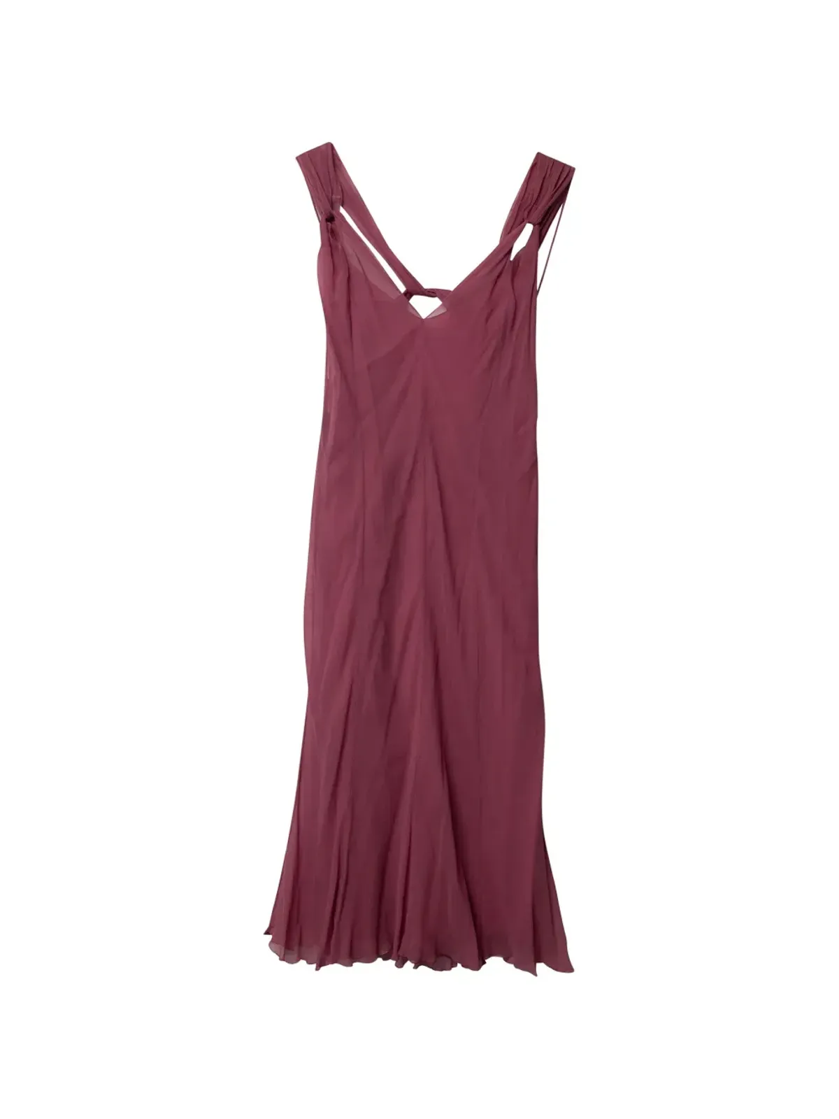 Alberta Ferretti Vintage シルクミニドレス レッド - 画像1