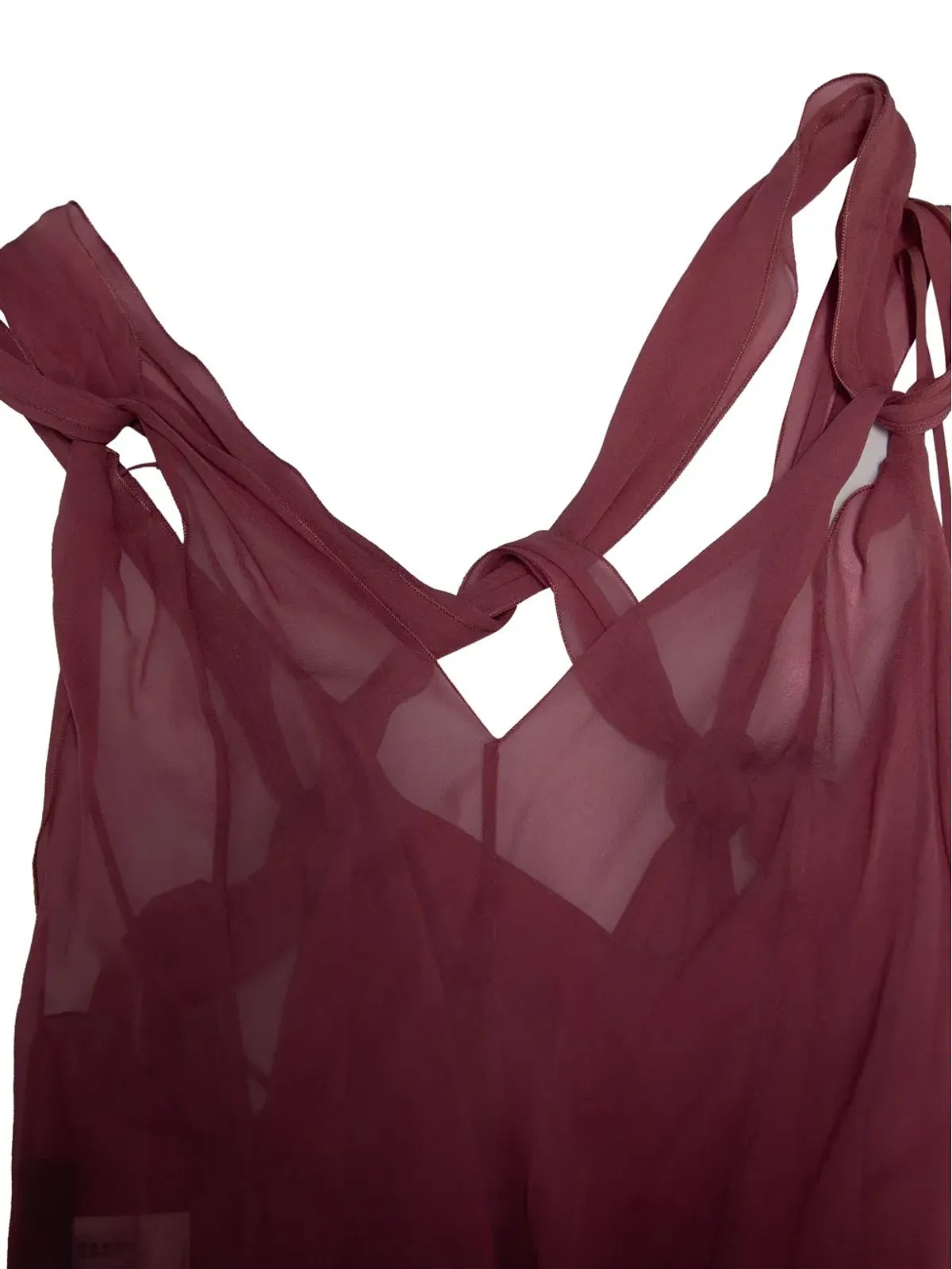 Alberta Ferretti Vintage シルクミニドレス レッド - 画像4
