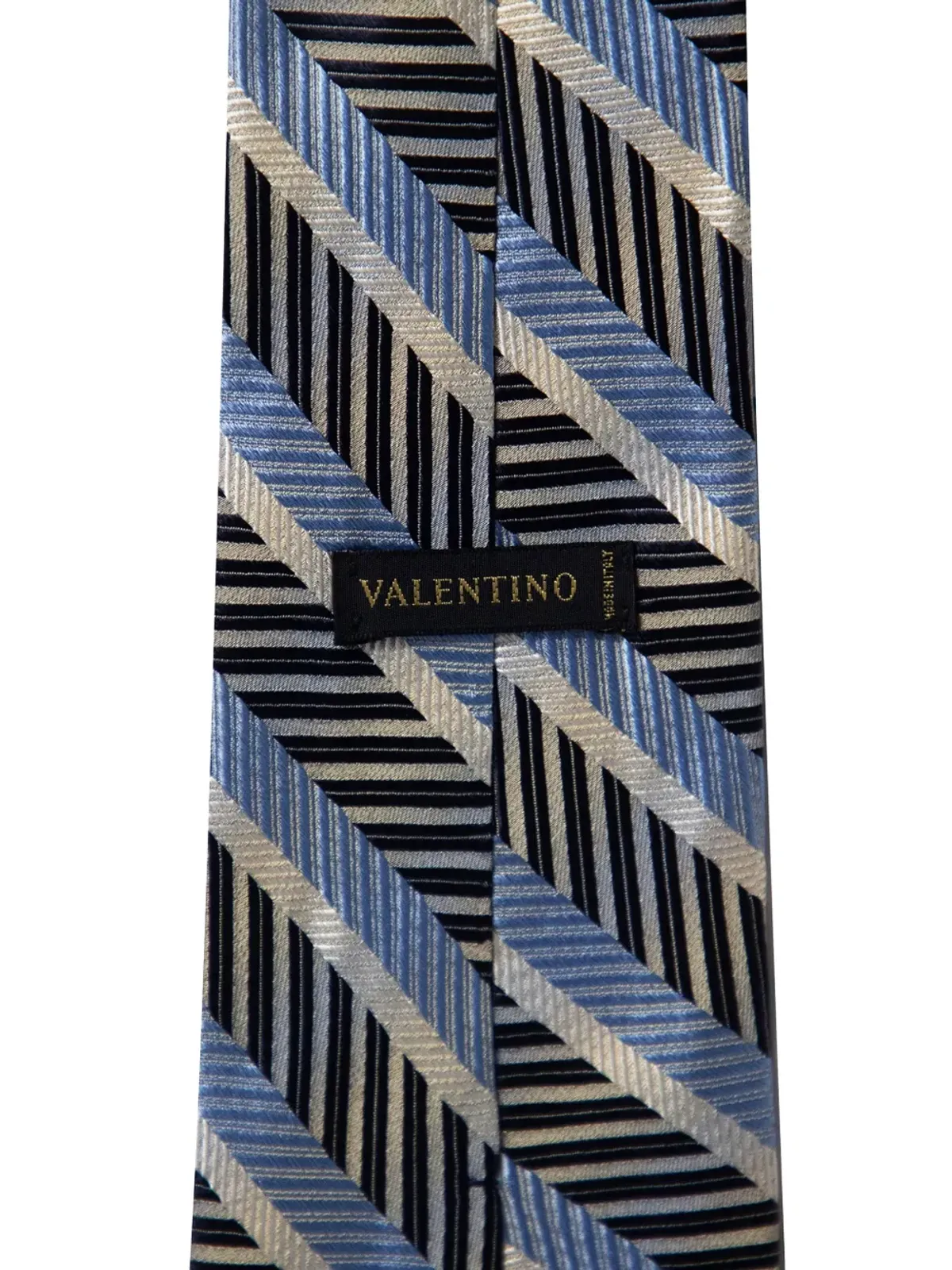 Mario Valentino Vintage ダイアゴナルストライプタイ - 画像3