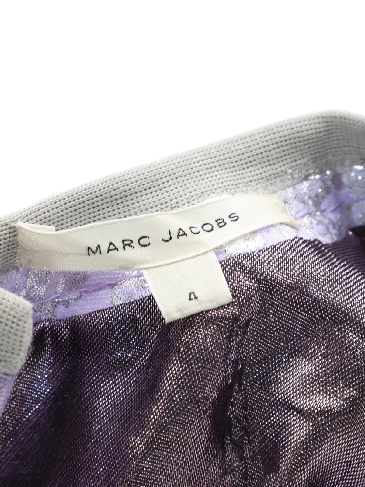 Marc Jacobs Vintage フローラル刺繍ミニドレス - Purple - 画像3