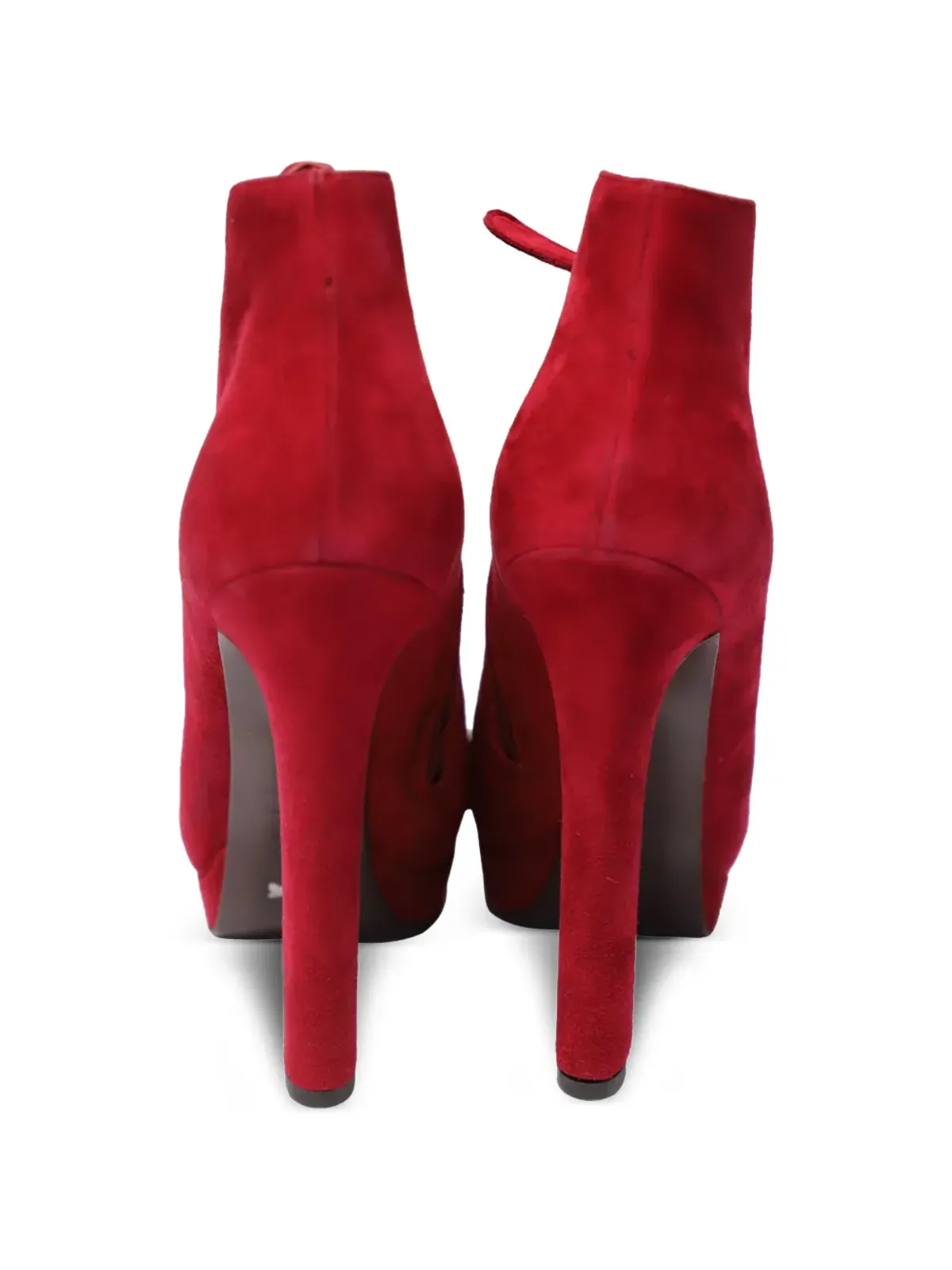 Alexander McQueen ビンテージ アンクルブーツ プラットフォーム - レッド - 画像3