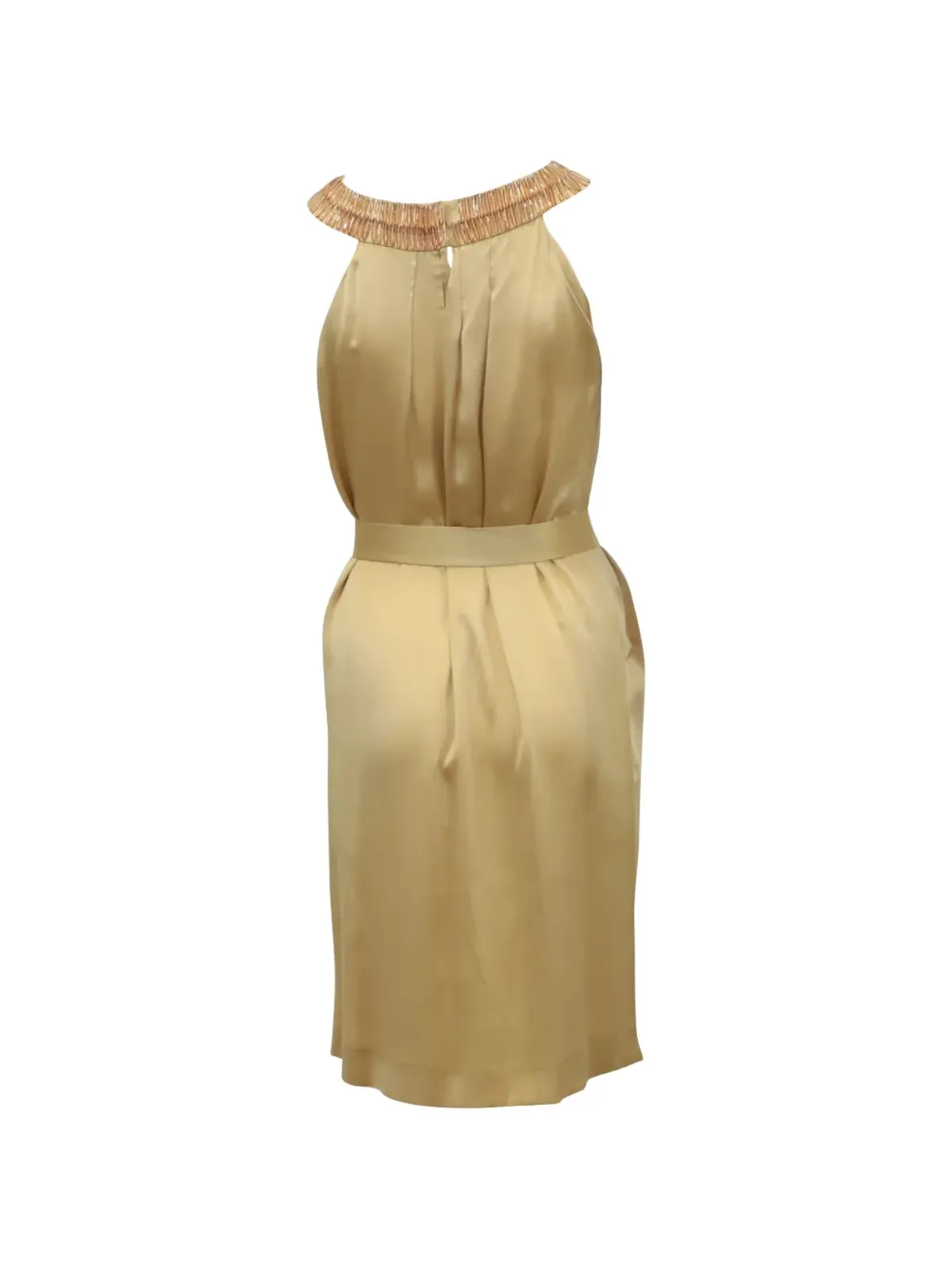 Alberta Ferretti Vintage プリーツベルトドレス - 画像2