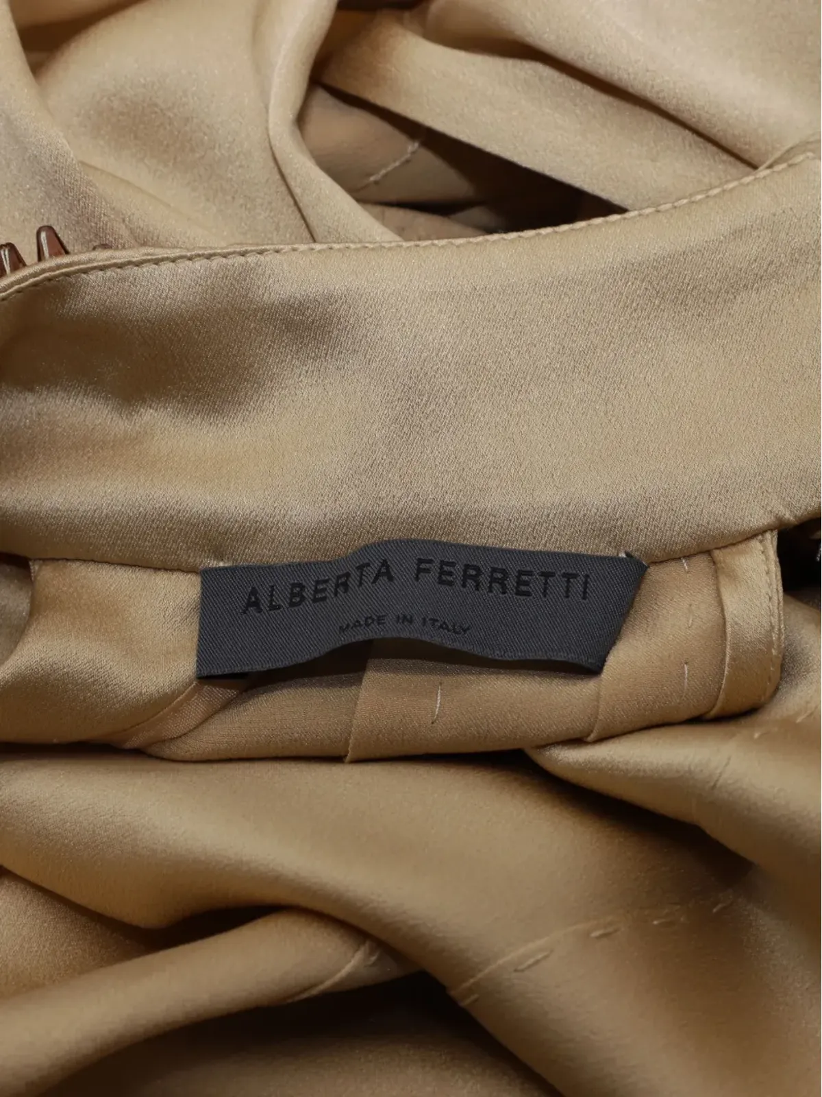 Alberta Ferretti Vintage プリーツベルトドレス - 画像4