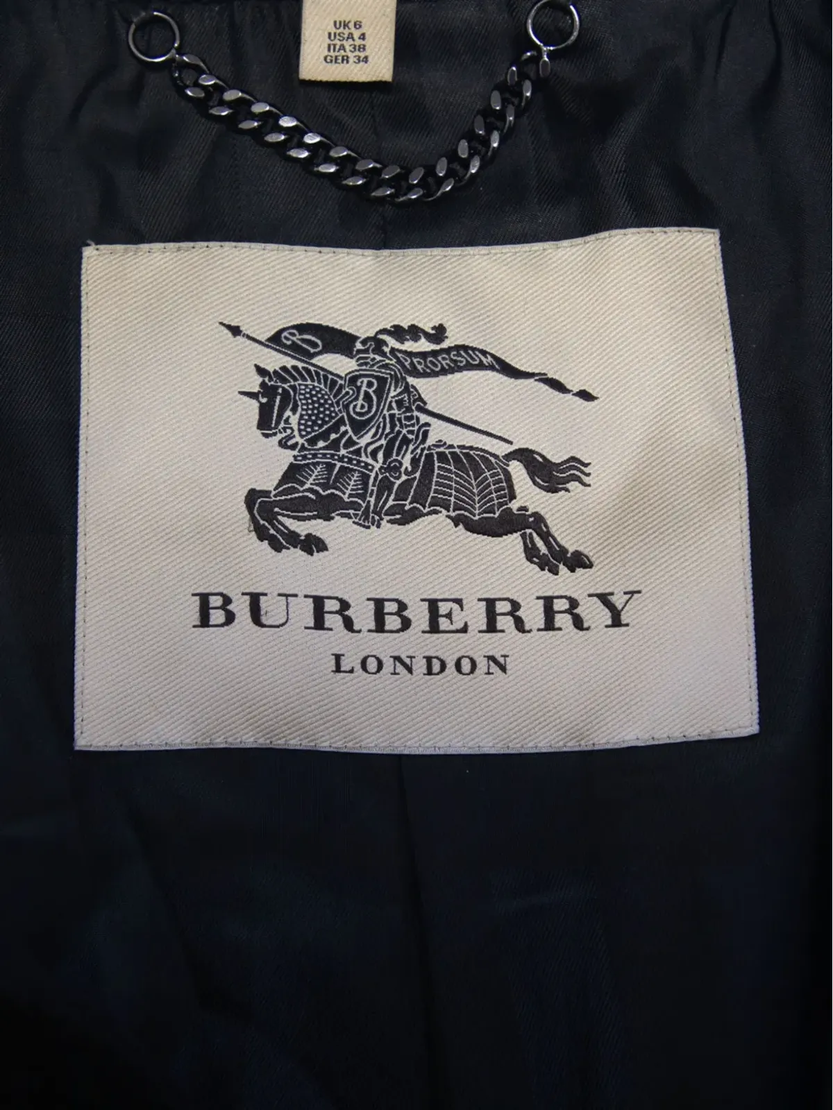 Burberry Pre-Owned ファー衿付きダブルブレストコート - 画像5