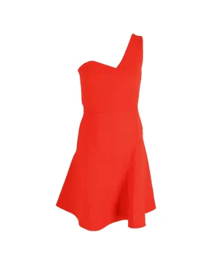 Rm By Roland Mouret one-strap ruffled mini dress - Orange - サムネイル1