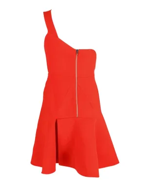 Rm By Roland Mouret one-strap ruffled mini dress - Orange - サムネイル2