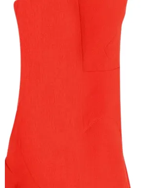 Rm By Roland Mouret one-strap ruffled mini dress - Orange - サムネイル3