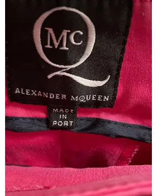 Alexander McQueen Pre-Owned クロップド テーラードパンツ - ピンク - サムネイル3