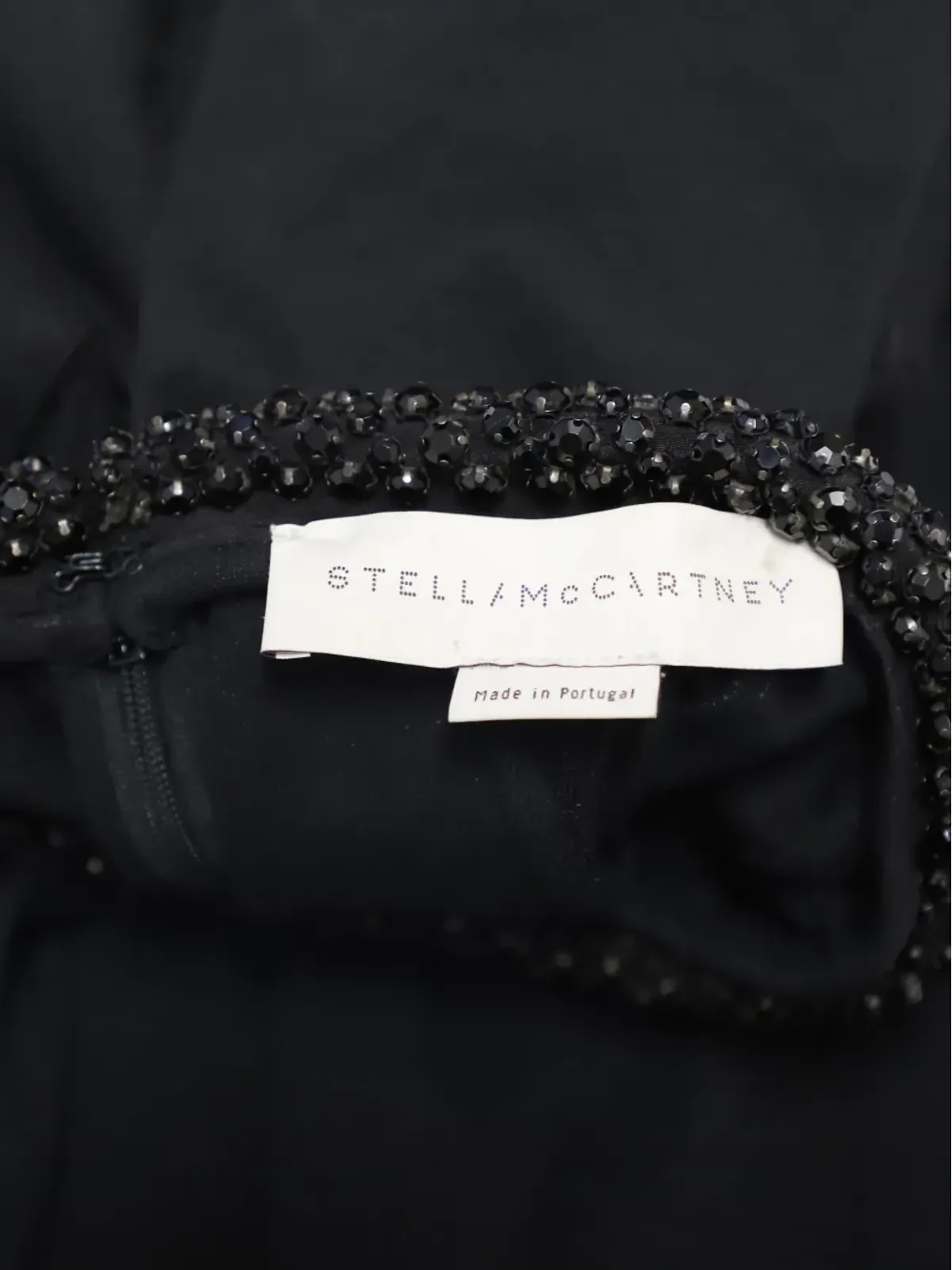 Stella McCartney ビンテージ 装飾カラー付きミディドレス ブラック - 画像5