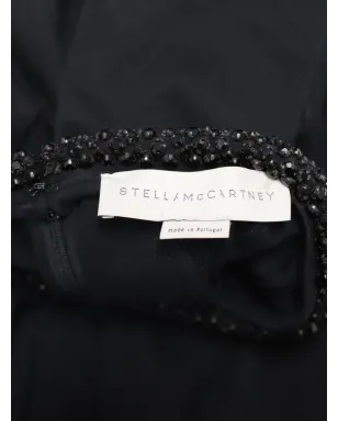 Stella McCartney ビンテージ 装飾カラー付きミディドレス ブラック - サムネイル5