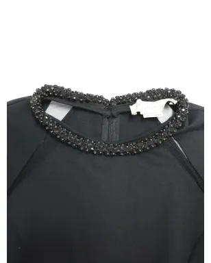 Stella McCartney ビンテージ 装飾カラー付きミディドレス ブラック - サムネイル4